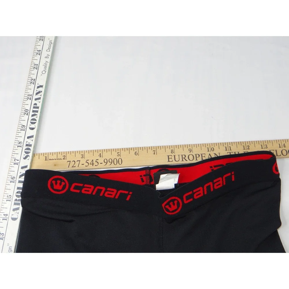 Canari‎ Mens Black Padded Cycling Shorts Size Medium